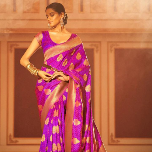 Purple Silk Sarees - A Perfect Wedding Attire - Iraah.Store