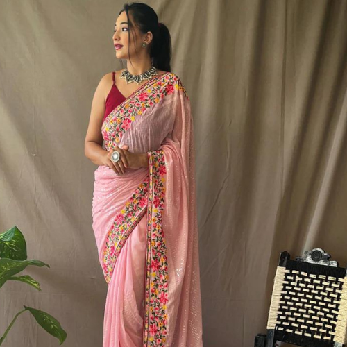 The Pink Saree Tales - A Designer Affair - Iraah.Store